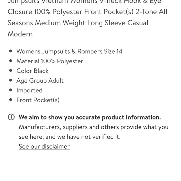 Maison Jules Ladybug Printed Wide Leg Jumpsuit - Picture 7 of 8